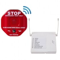 Wireless Exit Stopper Door Alarm and 8 Channel Receiver Pack