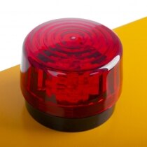 9V battery powered alarm and strobe light