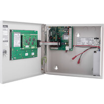 Up to 7 repeater panels and radio booster units can be connected to the system