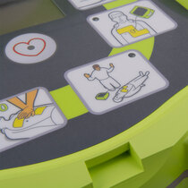 The Zoll AED Plus has easy to follow pictorials for each step of treatment