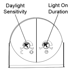 PIR Sensor Settings Dials