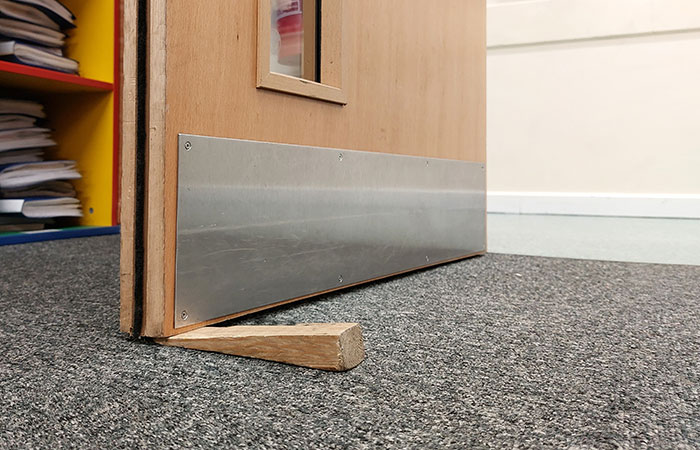 school door wedge