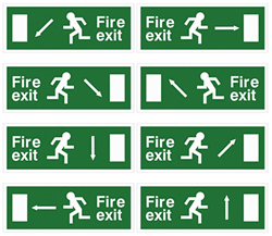 European Fire Exit Signs