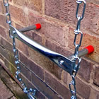 the chain and rungs of a Saf-Escape ladder