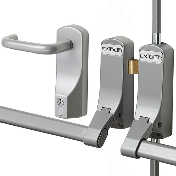 Exidor 285 Double Door Panic Bar Set With Latch & Bolt - From £95.99