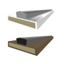 Image of the Rebated Intumescent Strips Kit - 15x4mm - Fire and Smoke - Astroflame