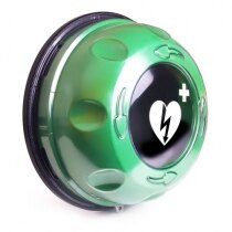 Image of the Rotaid Solid Plus Heat Defibrillator Cabinet with LEDs and Alarm