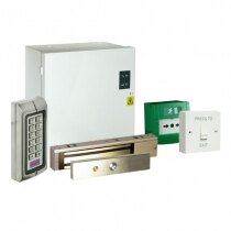 Image of the Access Control Maglock Kit with Push-Button, Keypad and Call Point