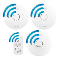 Image of the BLACK+DECKER RF 10-Year Battery 2 Smoke, 1 Heat, & CO Alarm Kit