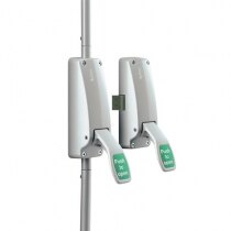Image of the Briton Double Door Emergency Push Pad Set with Latch & Bolt