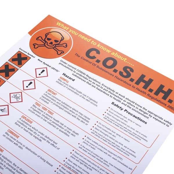 C o s h h regulations poster