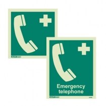 Image of the Emergency Telephone Signs