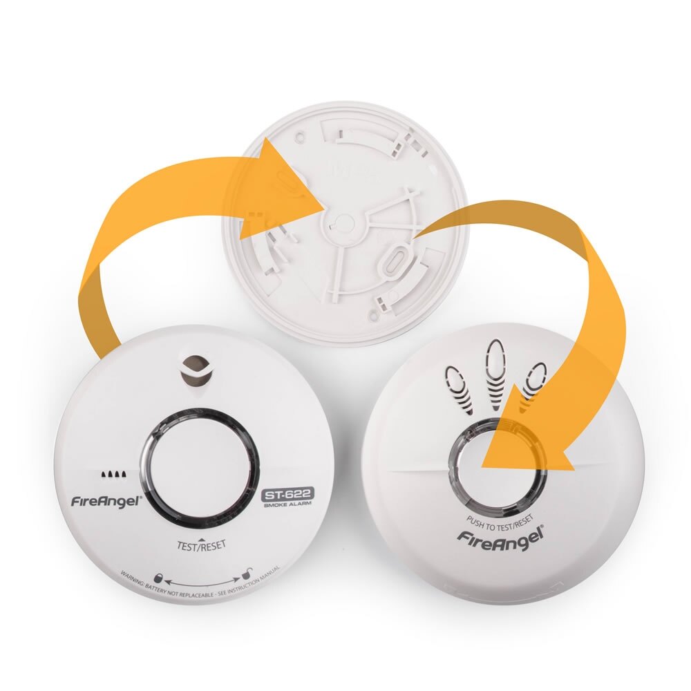 Replacement for FireAngel SO601 9V Optical Smoke Alarm