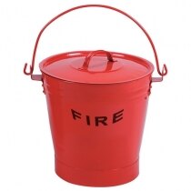 Metal fire bucket