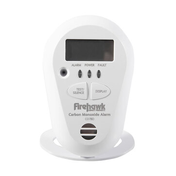 Image of the 7 Year Sealed Longlife Battery Digital Carbon Monoxide Alarm - Firehawk CO7BD