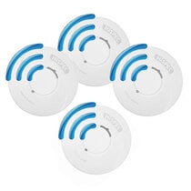 Image of the Radio-Interlinked Sealed Battery 3 Smoke Alarms and 1 Heat Alarm Kit - Hispec RF10-PRO Range