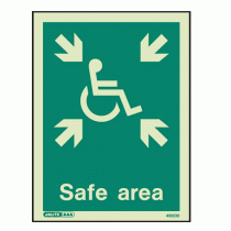 Image of the Safe Area Sign