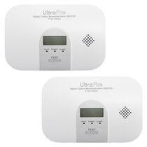Image of the 10 Year Life Digital Carbon Monoxide Alarm - UltraFire UBCO1D Twin Pack
