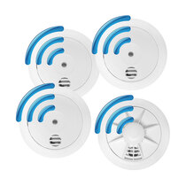 Image of the Radio-Interlinked 10 Year Sealed Battery 3 Smoke Alarms and 1 Heat Alarm Kit - UltraFire ULL10RF Series