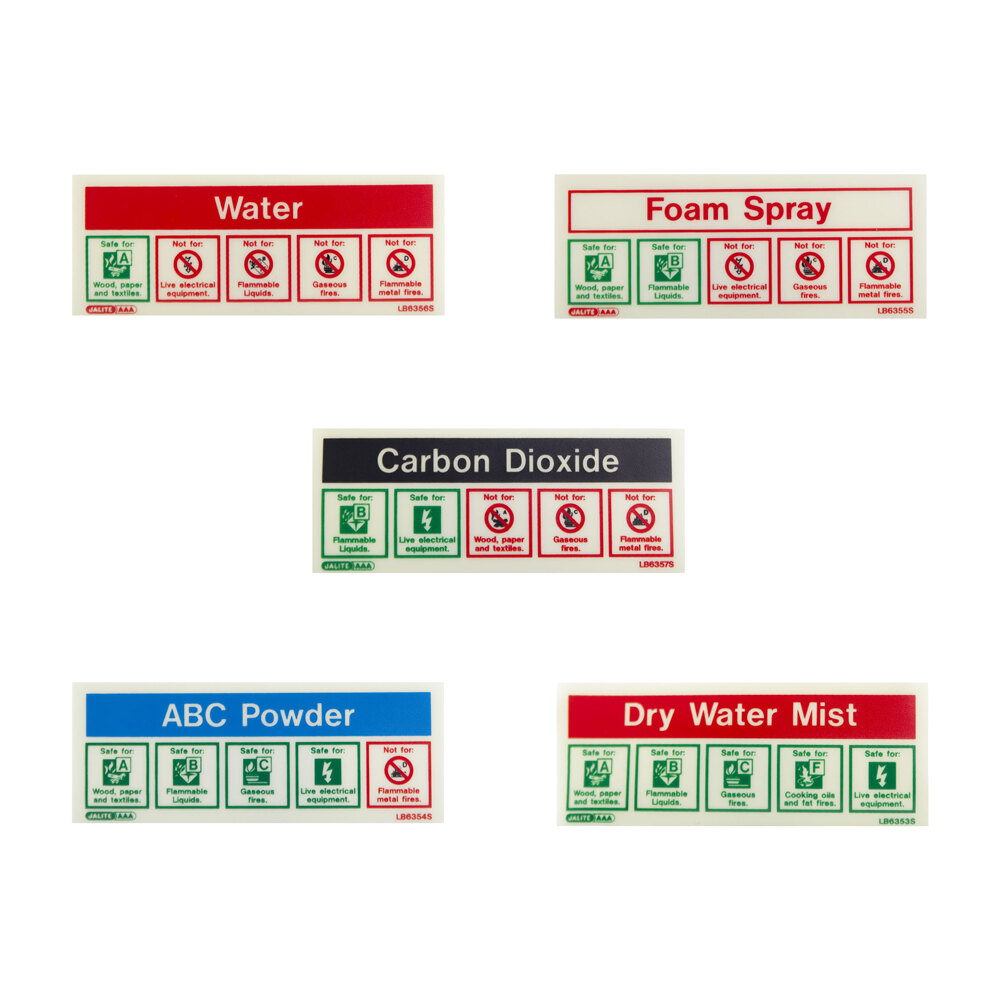 Image of the Fire Extinguisher Self-Adhesive Signs