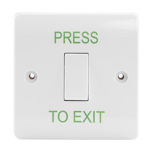 Image of the Access Control White Exit Button