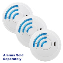 Image of the Mains Radio-Interlink Smoke Alarms & Heat Alarms with Self-Charging 10 Year Back-up Battery - Aico Ei3000RF Series