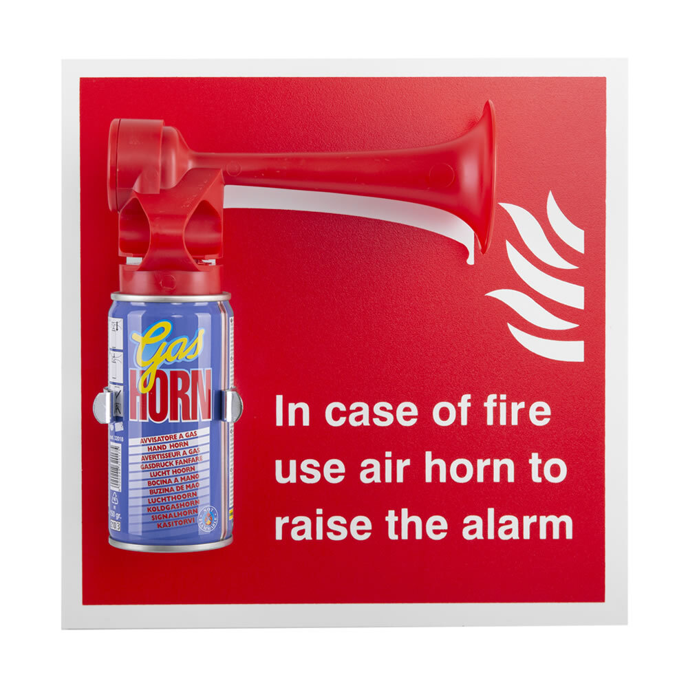 Emergency Air Horn with Sign and Bracket £23.99 inc VAT