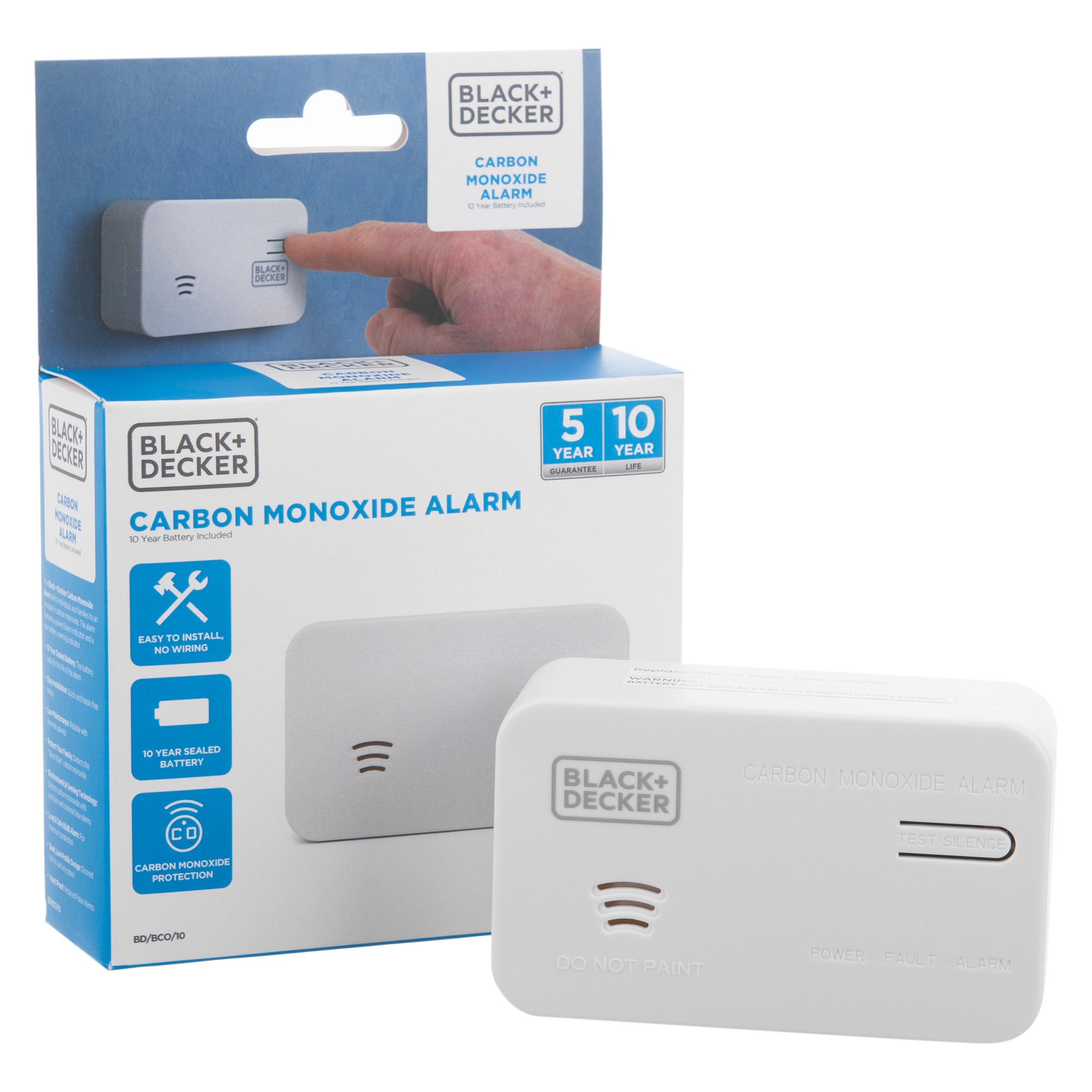 Image of the BLACK+DECKER Carbon Monoxide Alarm - 10 Year Sealed Battery