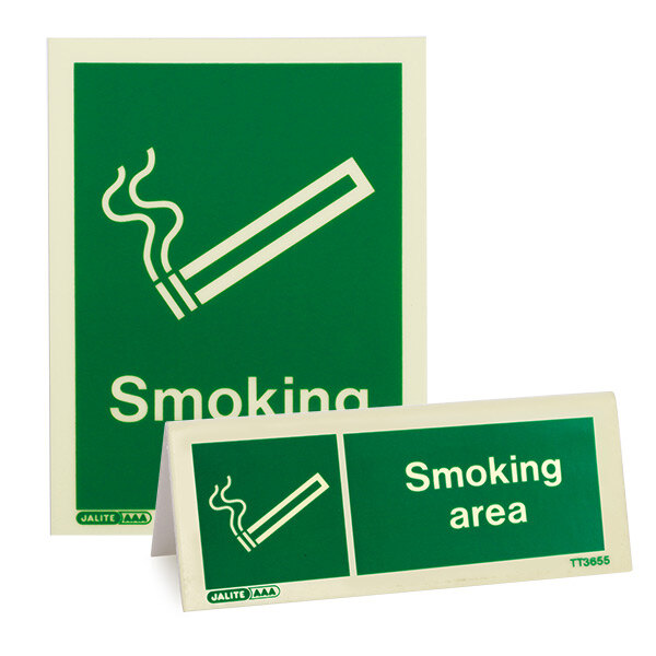 Image of the Designated Smoking Area Signs