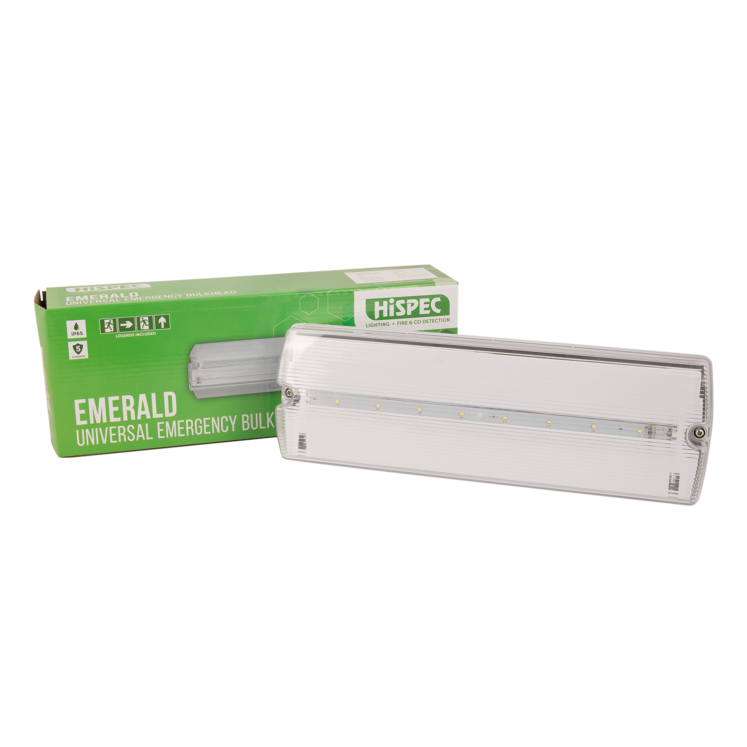 Image of the LED Universal Emergency Lighting Bulkhead - Emerald