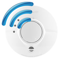 Mains Radio-Interlinked Optical Smoke Alarm with Sealed Longlife Back-up Battery - FireAngel Pro Connected FP1640W2-R
