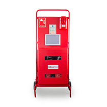 Image of the Site Stand with Double Extinguisher Cabinet and Site Alarm