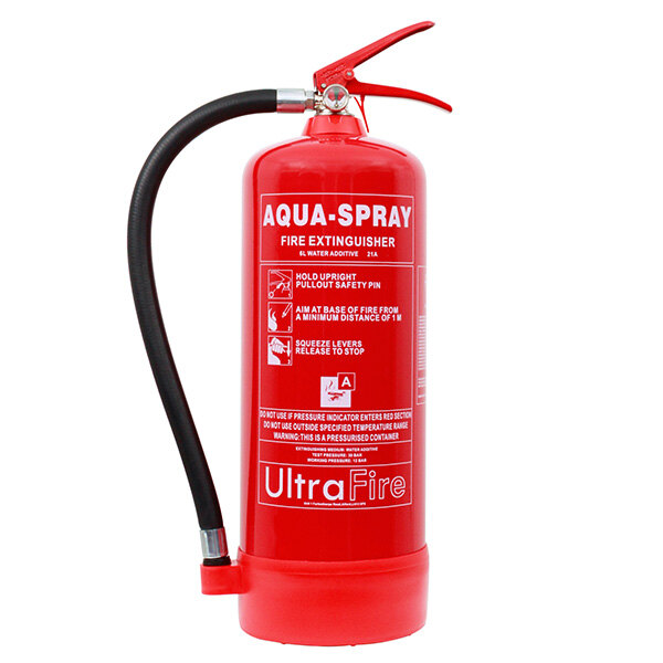 Ultrafire 6 litre water extinguisher with additive