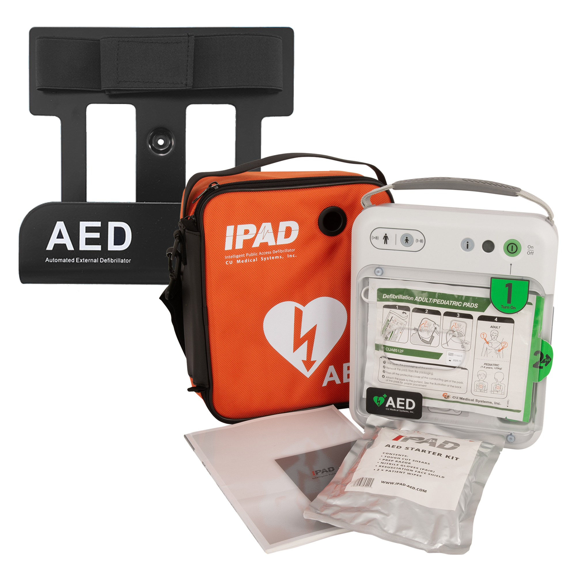 Image of the IPAD NFK200 Defibrillator with Wall Bracket - Semi-Automatic