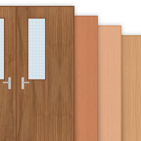 Buy 60 Minute Double Fire Door with 150x760mm Oblong Pane