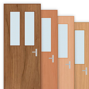 Buy 30 Minute Fire Door with 150x800mm / 150x800mm Panes