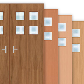 More info about 60 Minute Double Fire Door with 200x200mm Square Panes x 4