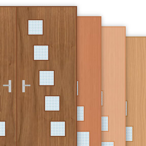 Buy 60 Minute Double Fire Door with 200x200mm Diagonal Square Panes x 5