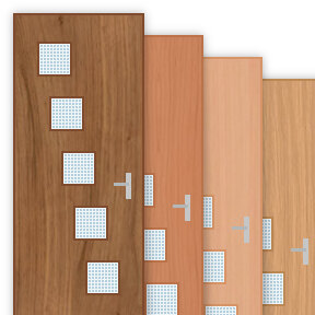 Buy 30 Minute Fire Door with 200x200mm Diagonal Square Panes x 5