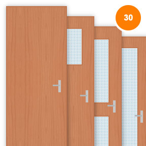 Buy Cherry Veneered Single 30 Minute Fire Doors (FD30)