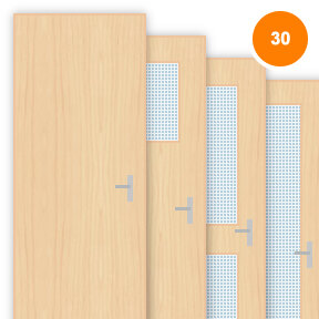 Buy Maple Veneered Single 30 Minute Fire Doors (FD30)