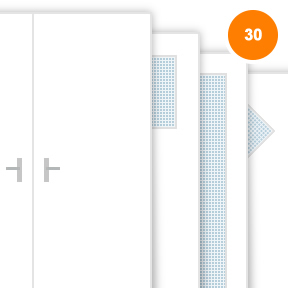 Buy Painted White (RAL 9010) Double 30 Minute Fire Doors (FD30)