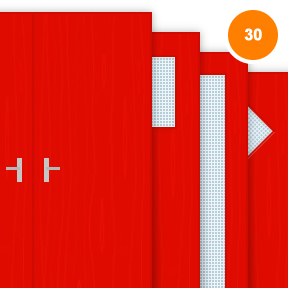 Buy Painted Red (RAL 3024) Double 30 Minute Fire Doors (FD30)