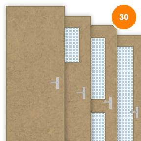 Buy Unfinished Single 30 Minute Fire Doors (FD30)