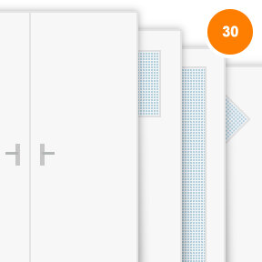 Buy Primed (ready for painting) Double 30 Minute Fire Doors (FD30)