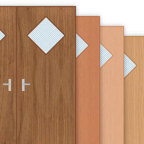 Buy 60 Minute Double Fire Door with 350x350mm Diamond Pane