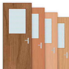 Buy 30 Minute Fire Door with 450x700mm Oblong Pane