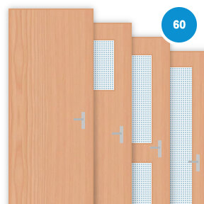 Buy Beech Veneer Single 60 Minute Fire Doors (FD60)