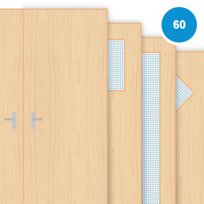 Buy Maple Veneer Double 60 Minute Fire Doors (FD60)