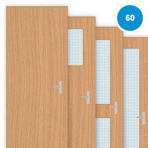 Buy Oak Veneer Single 60 Minute Fire Doors (FD60)
